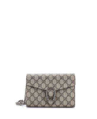 Long Dionysus Chain Wallet GG Coated Canvas