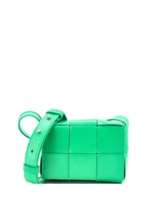 Candy Cassette Crossbody Bag Maxi Intrecciato Leather