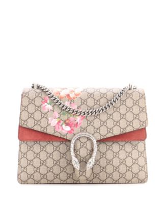 Medium Dionysus Bag Blooms Print GG Coated Canvas