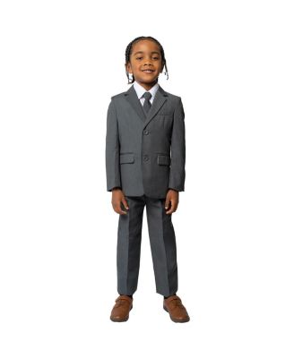 Toddler Boys 007 Slim Fit 5-Piece Shirt, Tie, Jacket, Vest and Pants Suit Set