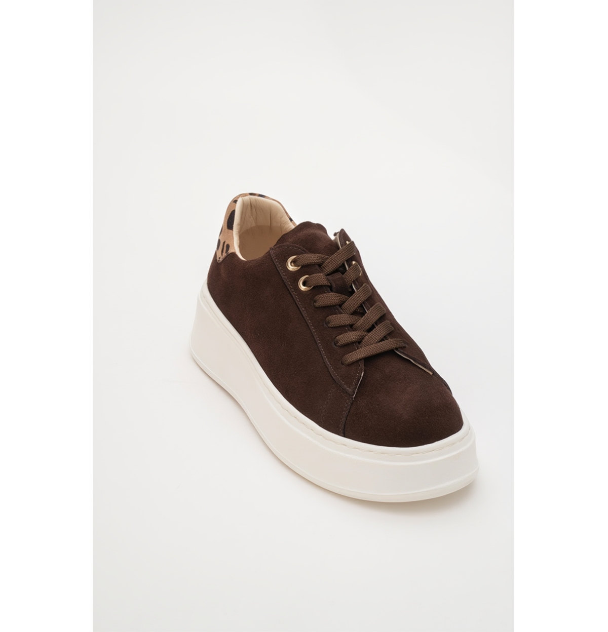 Forever & Always Shoes Women's Paloma Leather Sneaker - Brown suede