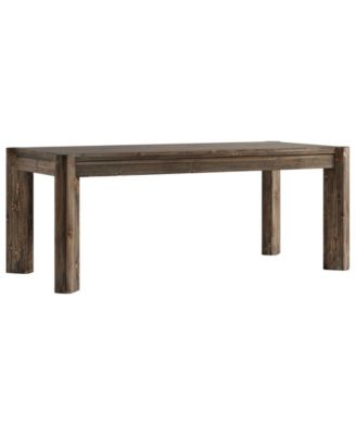 Rectangular Solid Wood Dining Table with Strong Legs for Kitchen