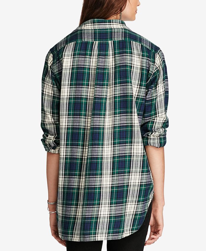 Denim & Supply Ralph Lauren Boyfriend Plaid Shirt - Macy's