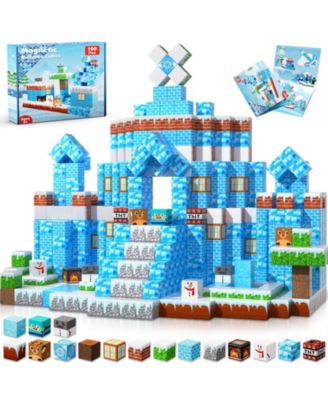 Ice Castle Magnetic Building Blocks, 100-Piece Set, Ages 3-10