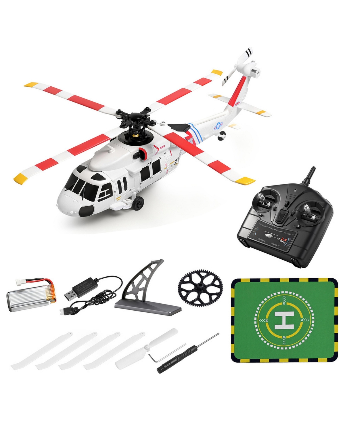 Bruce & Shark Uh-60L Black Hawk 4CH 6-Axis Gyro Rc Helicopter