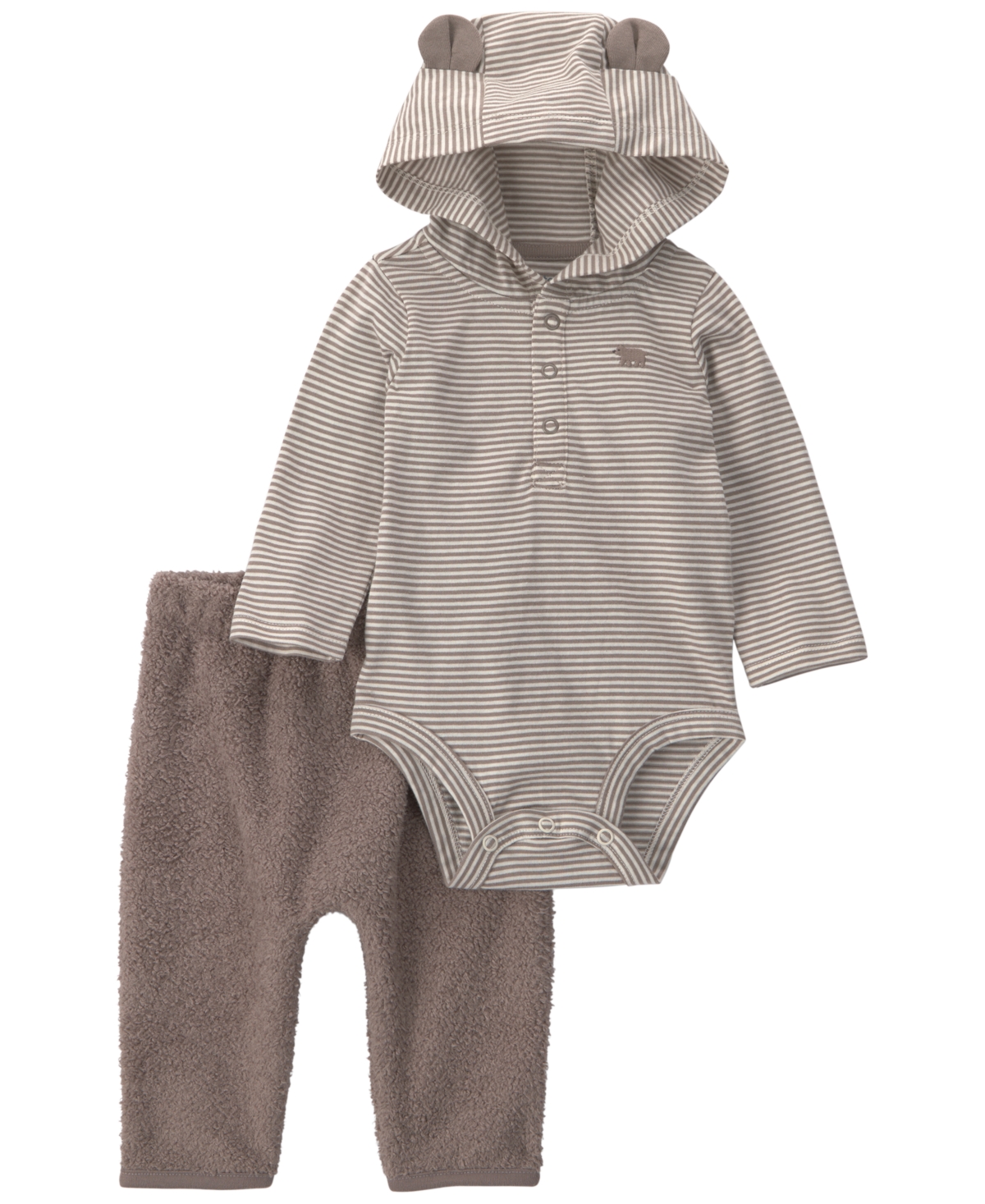 Carter's Baby Boys' Bear Long-Sleeve Bodysuit and Pants, 2-Piece Set