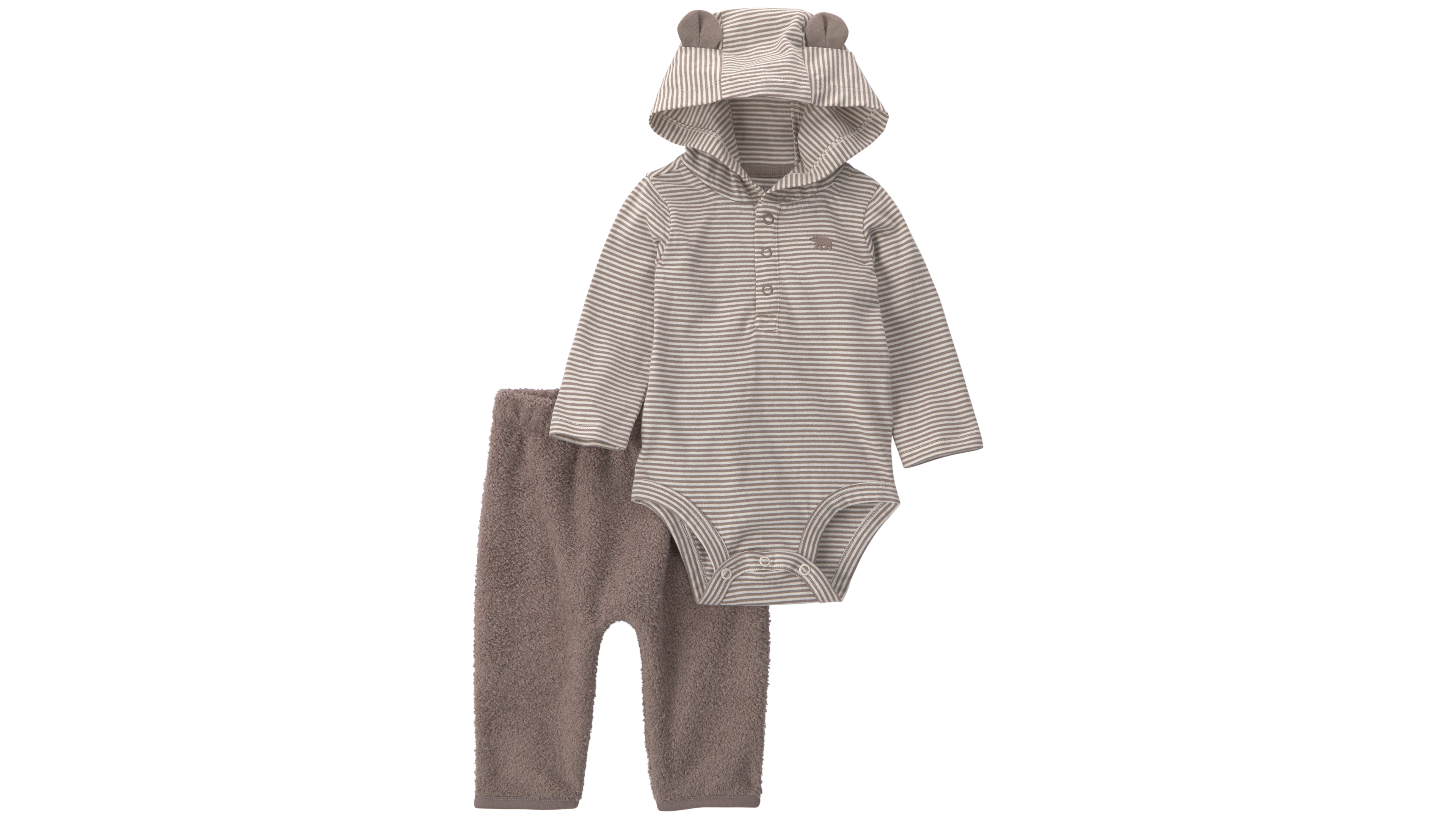 Carter's Baby Boys' Bear Long-Sleeve Bodysuit and Pants, 2-Piece Set