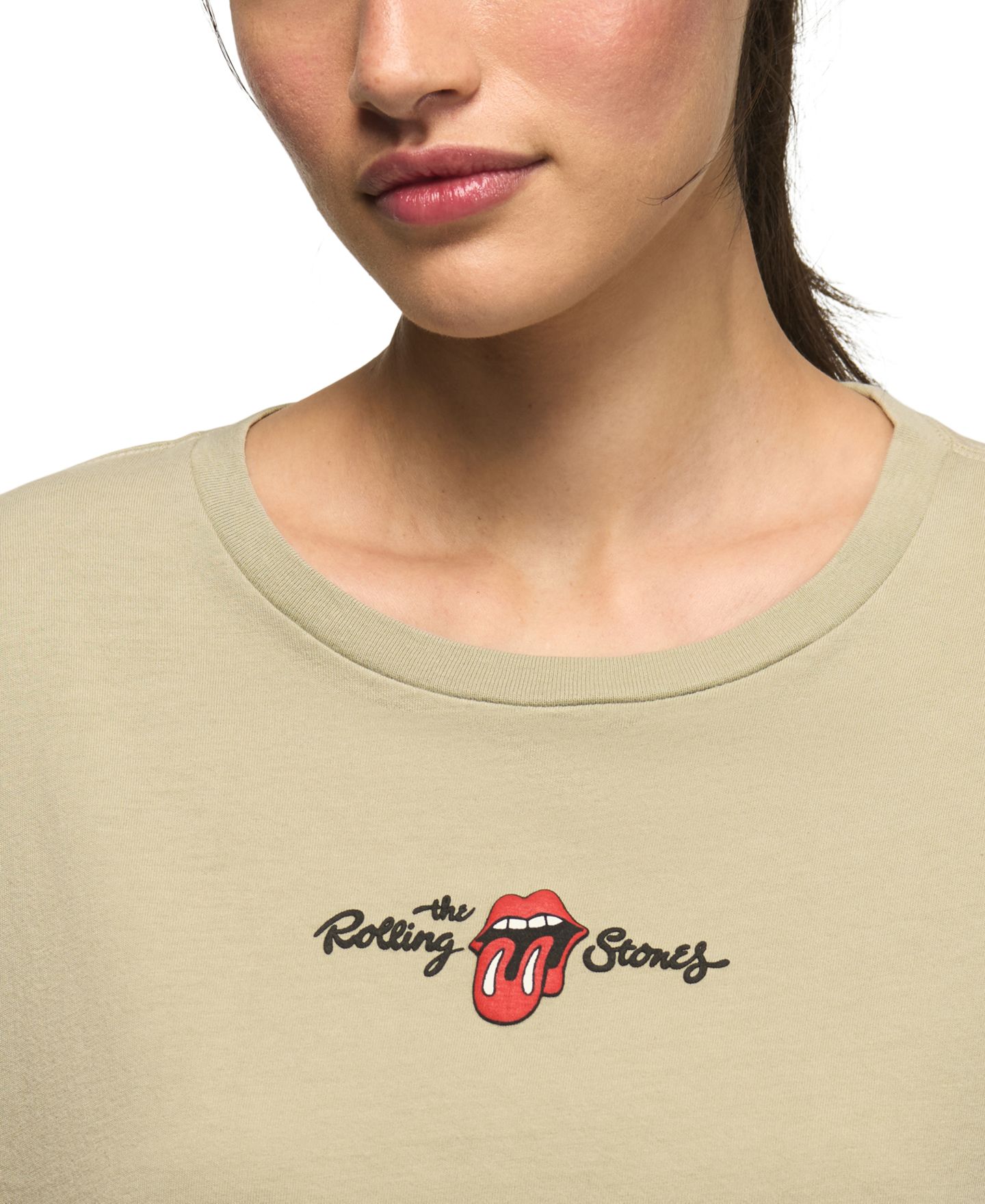 Женский топ Lucky Brand Rolling Stones Graphic Boyfriend, цвет: Belgian Block — фото 3