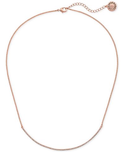 BCBGeneration Rose Gold-Tone Decorative Plate Collar Necklace