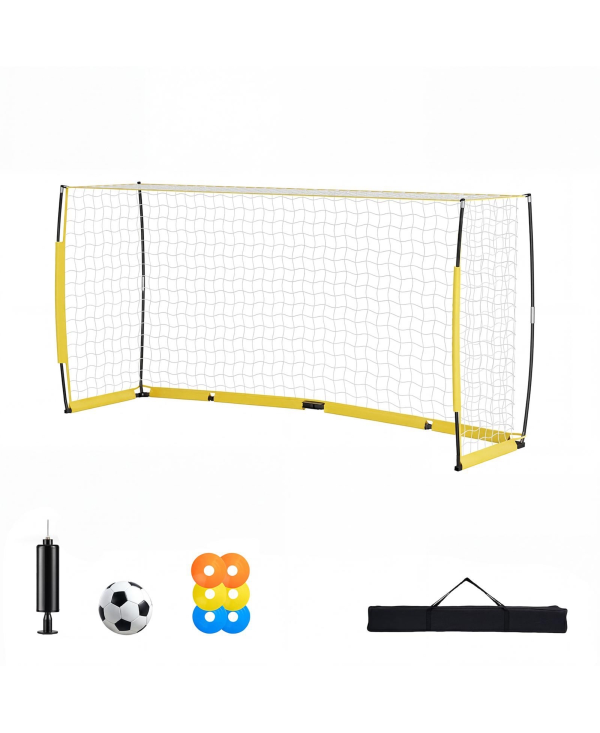 Hongge 12 x 6 Ft Collapsible Soccer Goal for Backyard Training