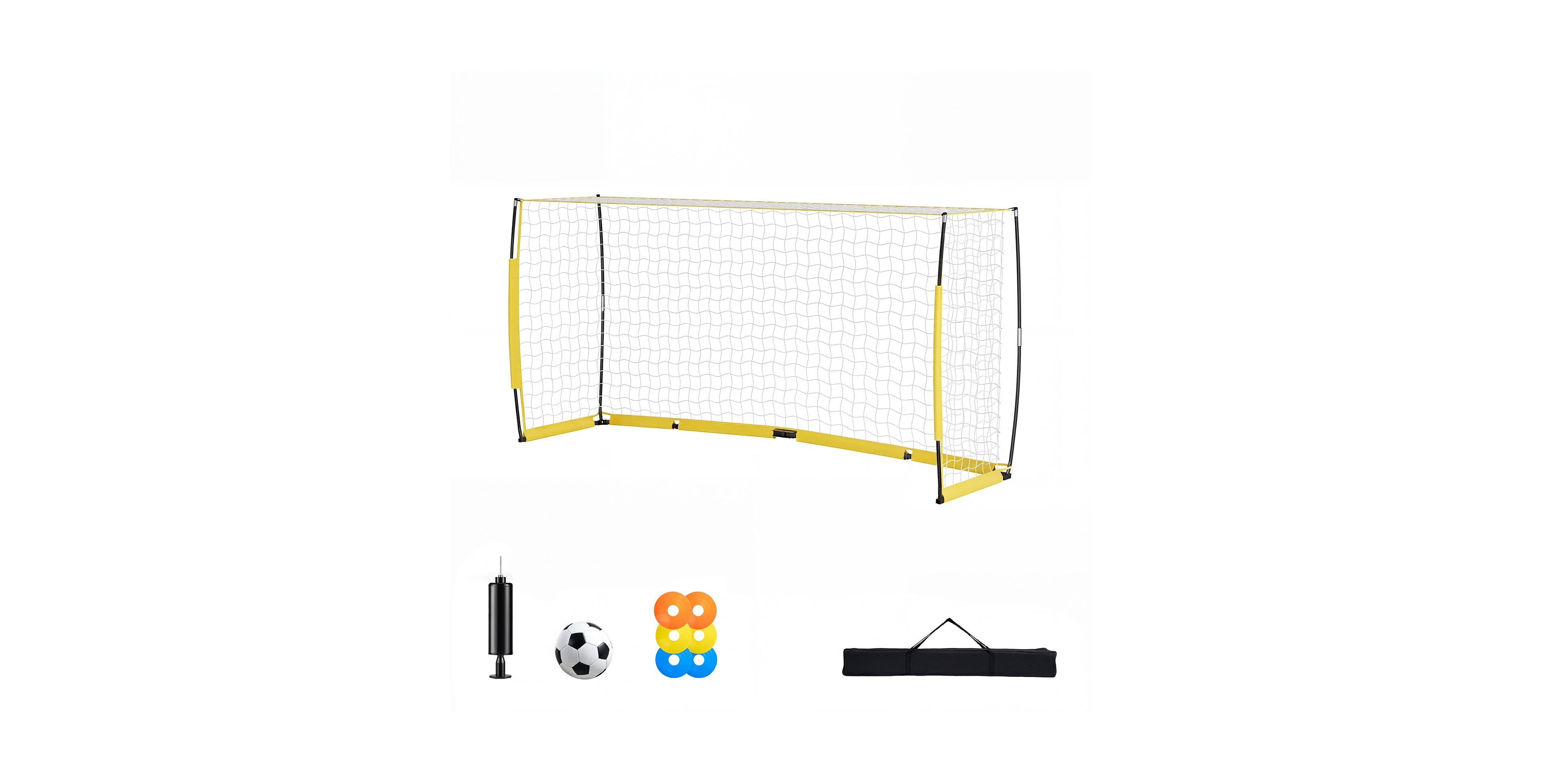 Hongge 12 x 6 Ft Collapsible Soccer Goal for Backyard Training