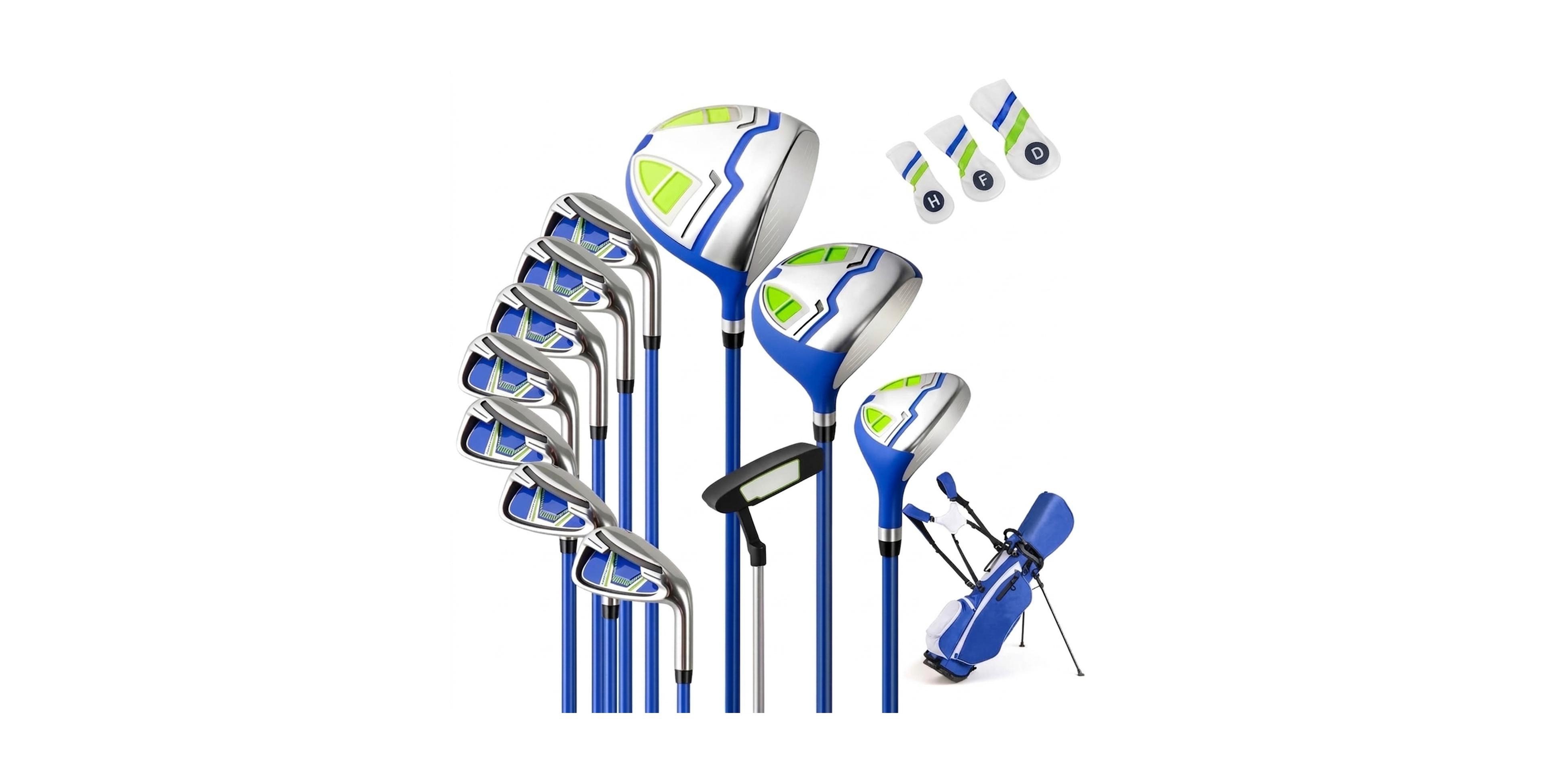 Hongge Mens Complete Golf Club Set Featuring Matching Stand Bag