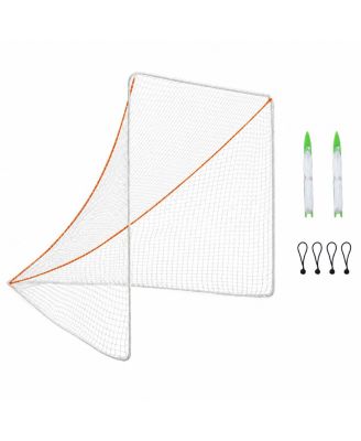 Heavy Duty Lacrosse Goal Net Replacement With Lacing Cord Quick Ties For 6x6x7 Goals