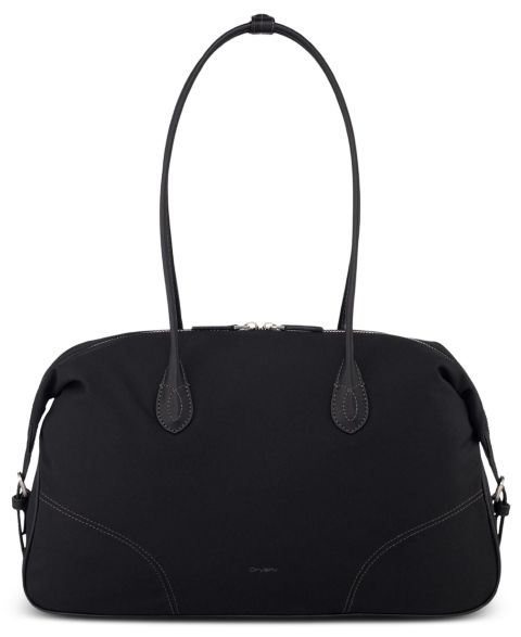 Женская сумка orYANY Holo Leather Large Top Handle Shoulder Handbag, цвет: Чёрный
