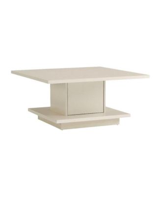 White Wood Coffee Table with MDF and Honeycomb Composite Board Construction