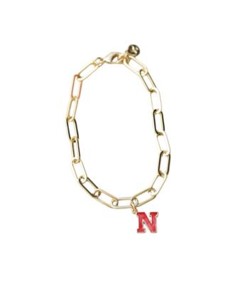 Women's Gold-Tone University of Nebraska "N" Charm Bracelet