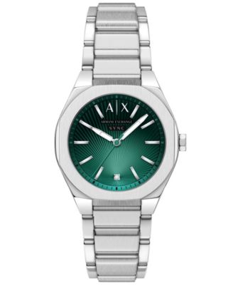 Women's Sync Three-Hand Quartz Silver-tone Stainless Steel Watch 36mm
