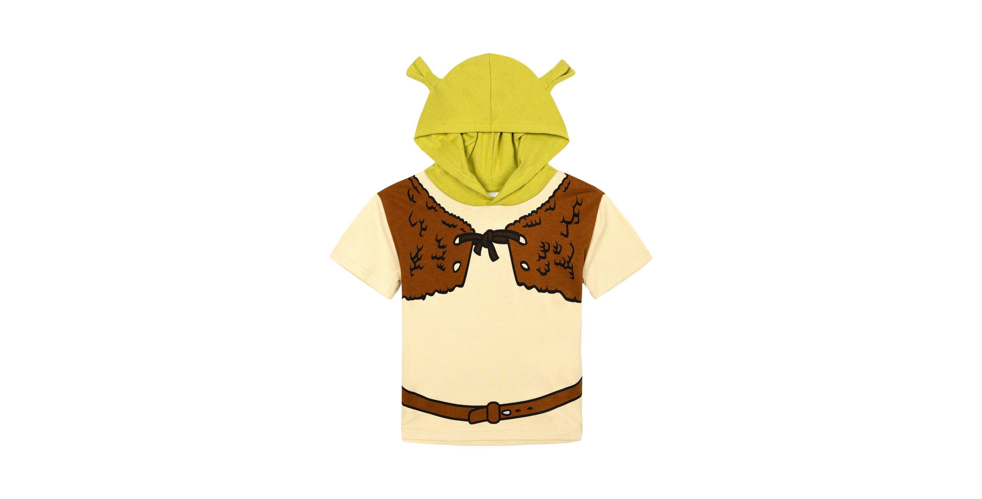 Shrek Toddler Boys' and Girls' 2T-5T Hooded 3-d Horns T-Shirt