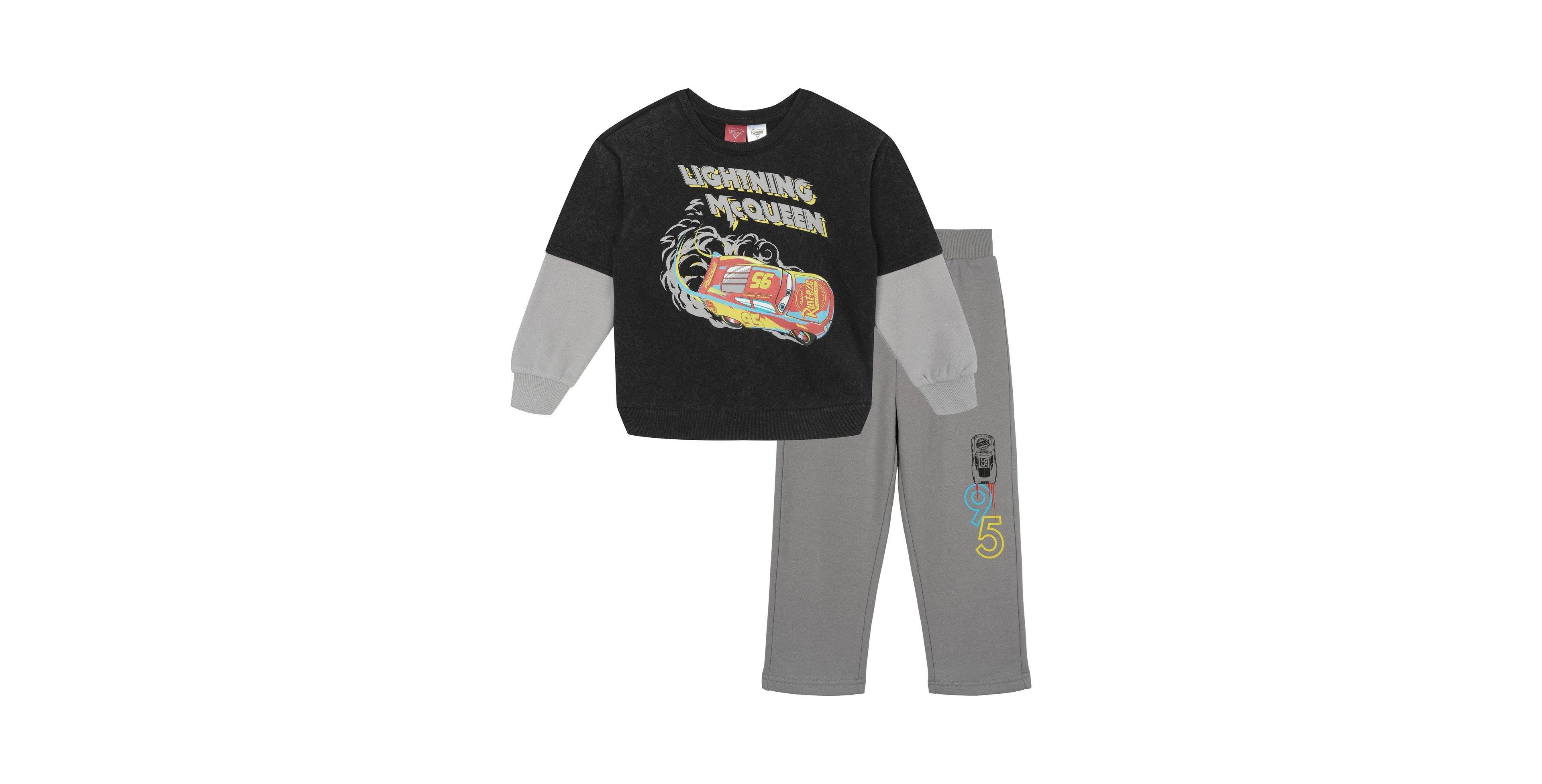 Cars Lightning McQueen Boys' Fleece 2-Piece Sweatshirt and Pants Set