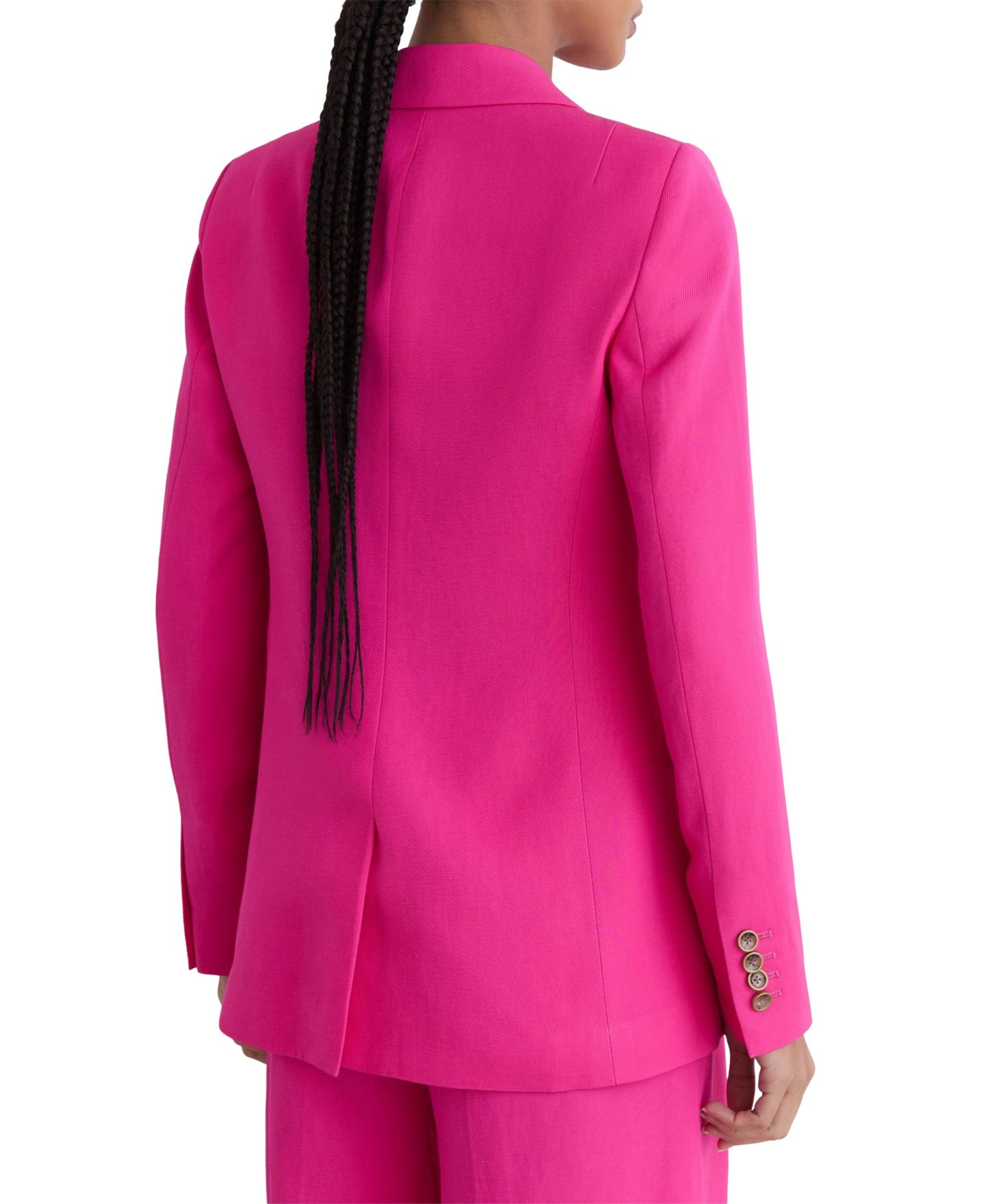 Женский пиджак REISS Petite Charli Boyfriend Single-Button Notch-Collar Blazer, цвет: Розовый — фото 3