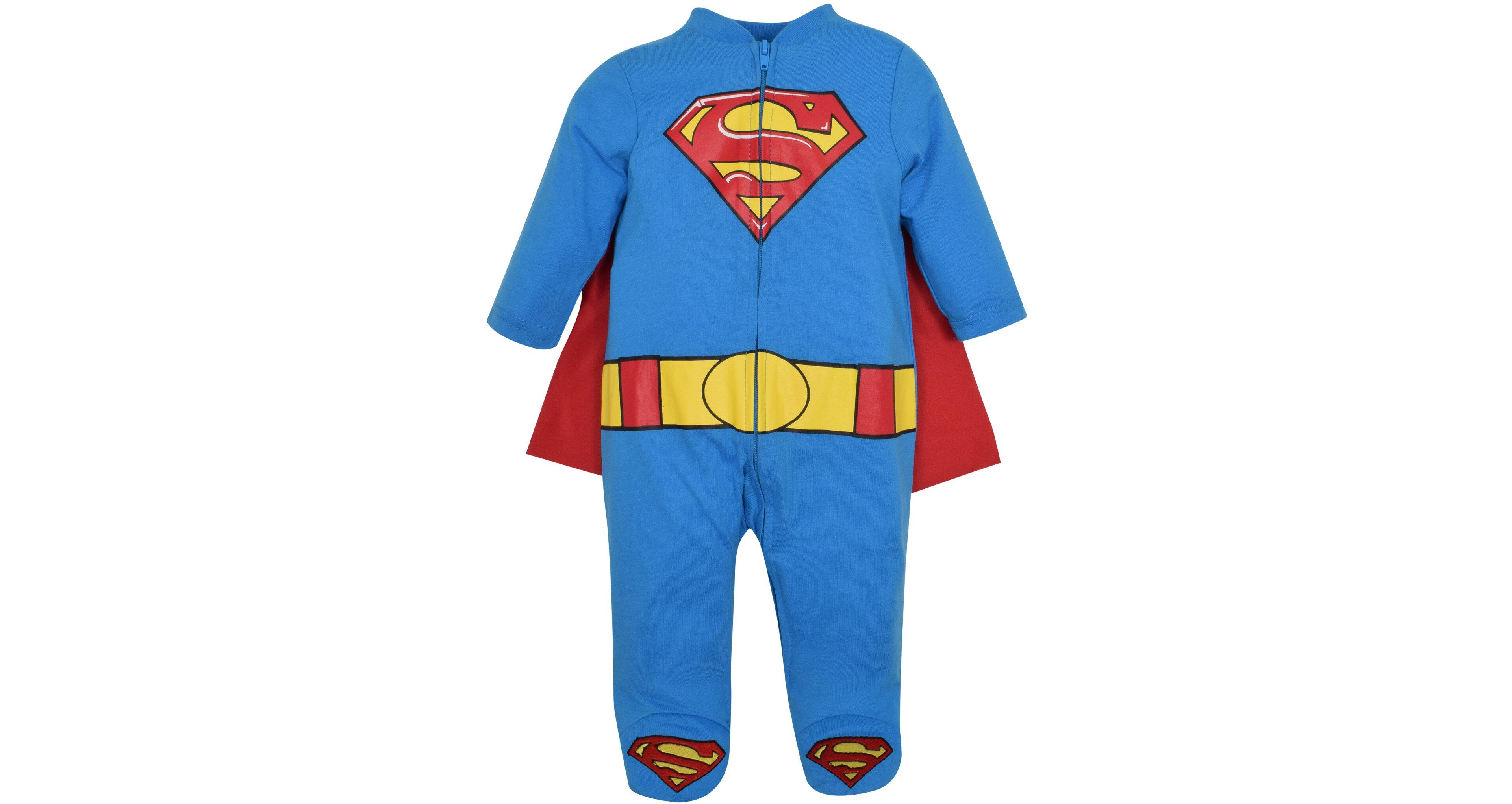 Warner Bros Baby Justice League Removable Cape One-Piece Coverall