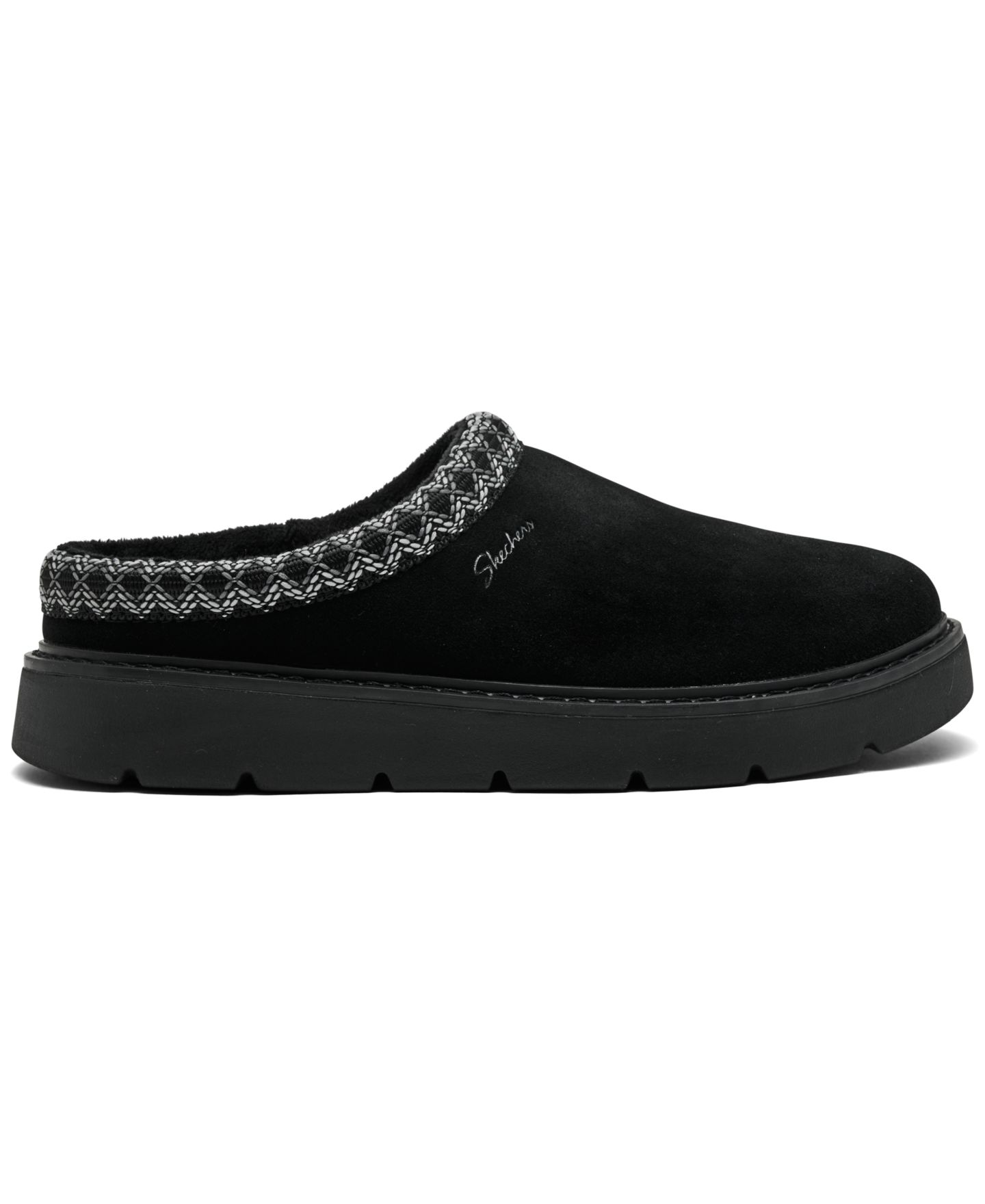 Женские тапочки-сабо Skechers Cozy Cascade с открытой пяткой и пеной с эффектом памяти, цвет: Чёрный — фото 2