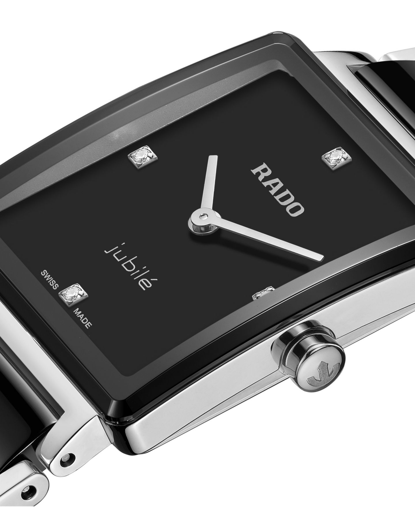 Женские часы Rado Swiss Quartz Integral Diamond Stainless Steel and Ceramic 23mm — фото 2