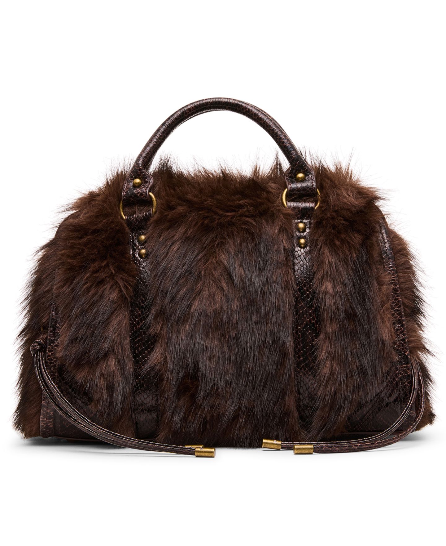 Женская сумка Steve Madden Riggs-F Small Crossbody Satchel, цвет: Коричневый — фото 2