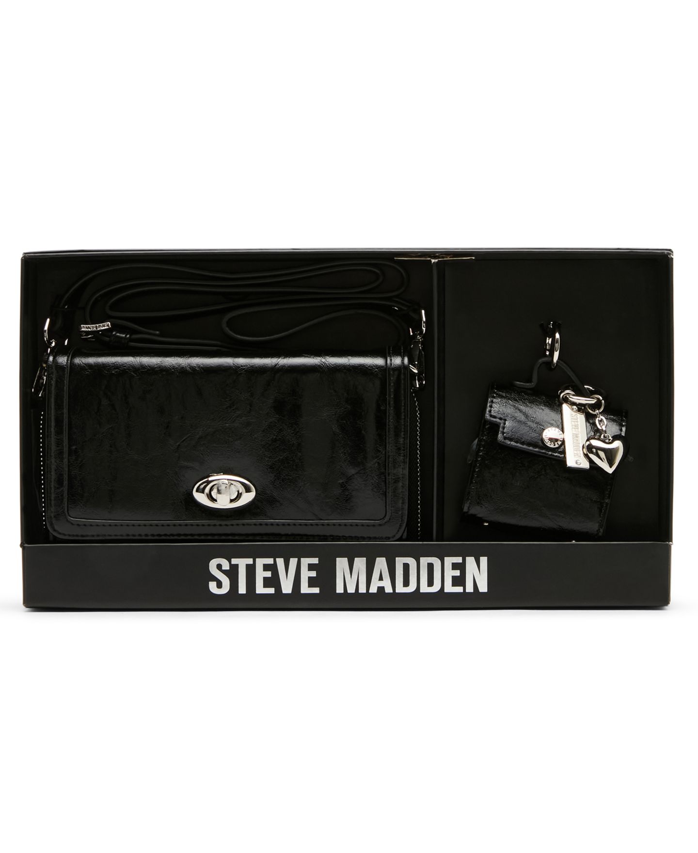 Женский кошелёк Steve Madden Carina Crossbody Wallet, цвет: Чёрный — фото 8