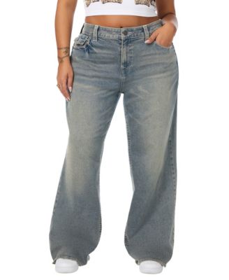 Women's Bobbi Baggy Flap Mid Rise Jeans
