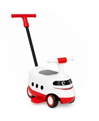 Two in One Toddler Ride On Push Car with Detachable Handle, Ages 12-36 Months