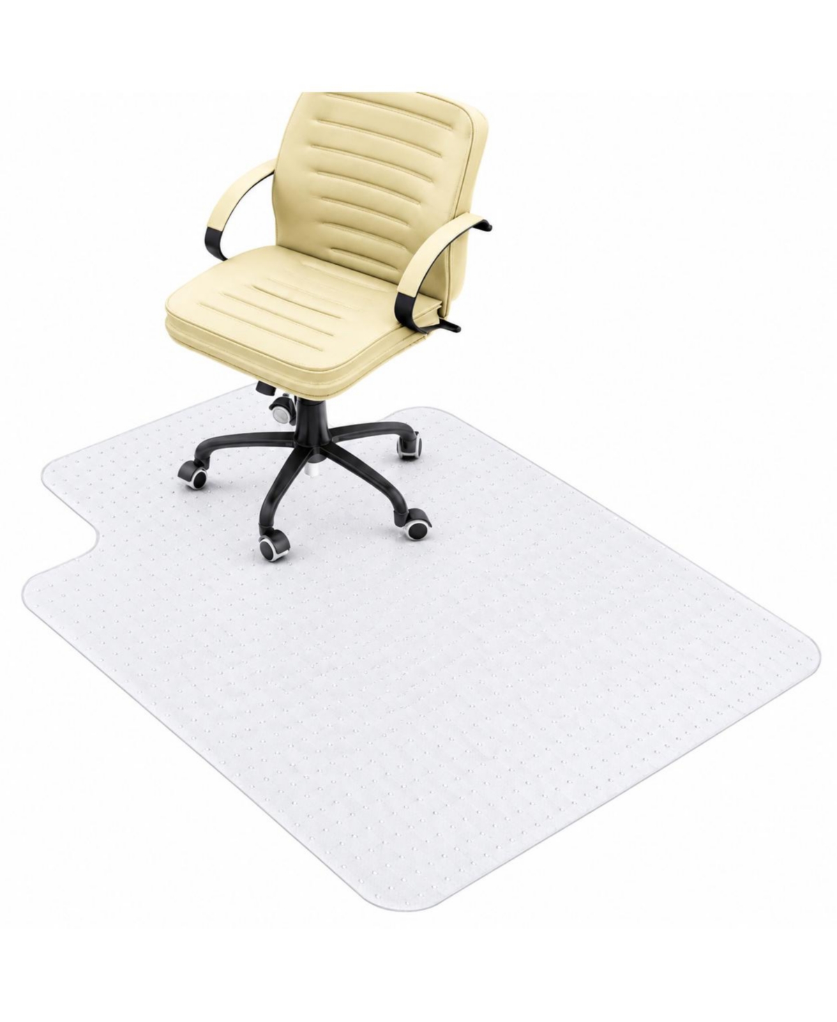 Lowking Heavy Duty Carpet Desk Chair Mat Smooth Glide Anti Slip Rug Protection