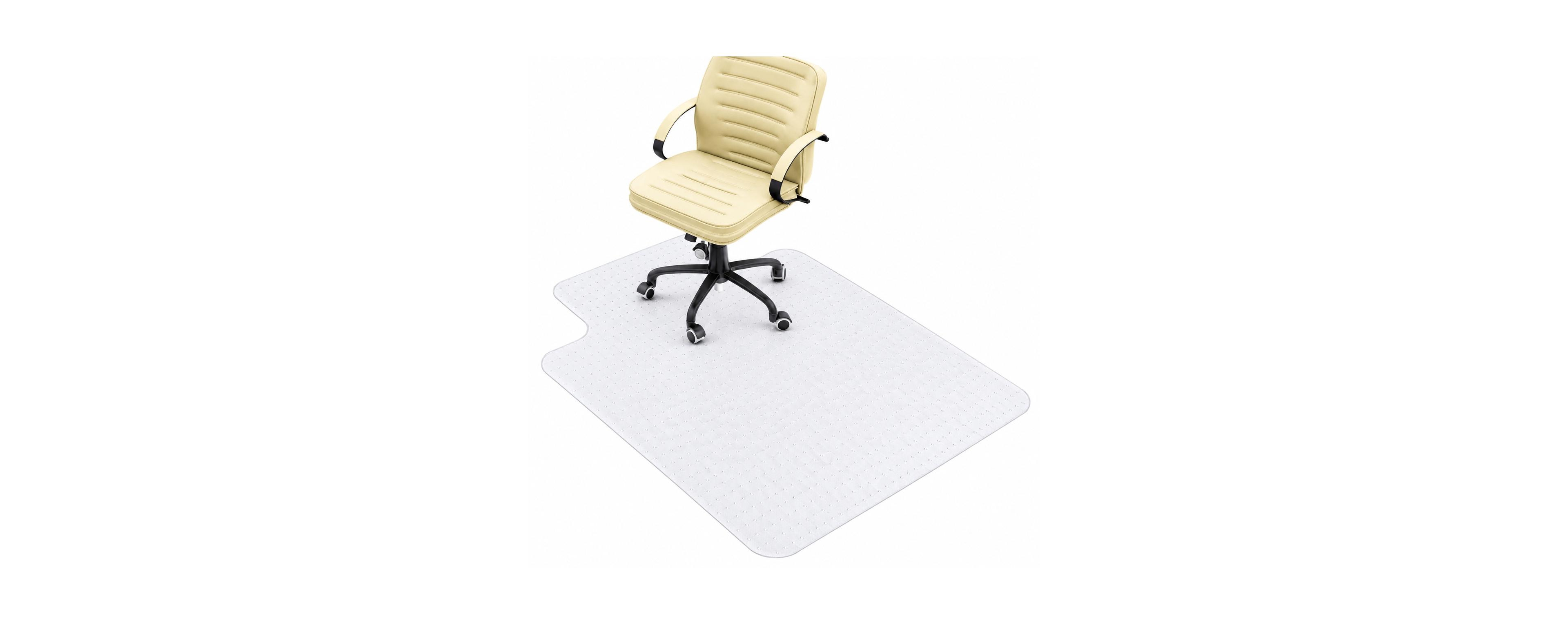 Lowking Heavy Duty Carpet Desk Chair Mat Smooth Glide Anti Slip Rug Protection