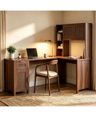 Office Small Spaces Compact Corner Computer Home Office Workstation Desk