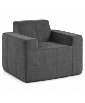 Oversized Terry Cloth Cloud Accent Chair for Deep Lounging