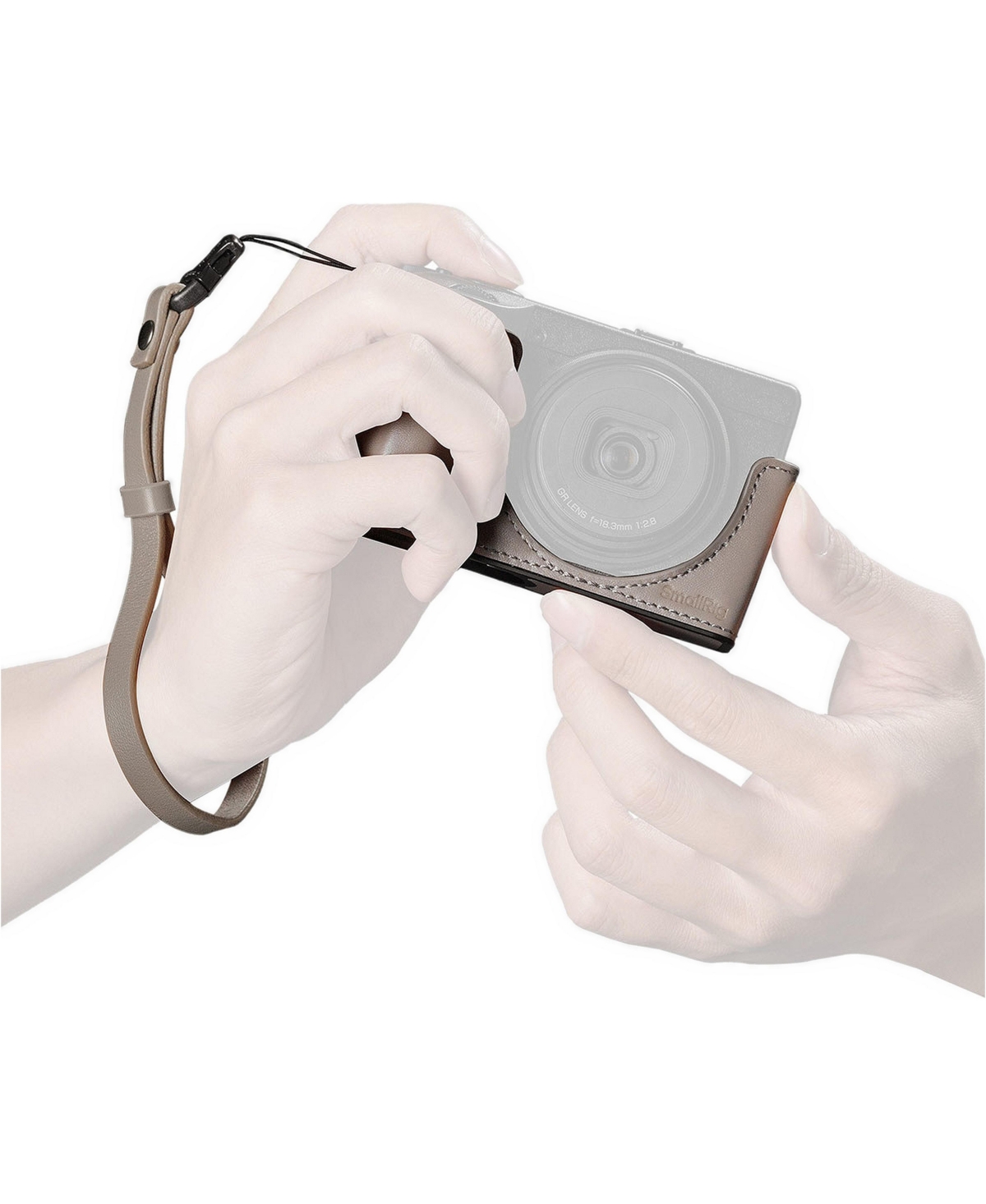 SmallRig Top-Grain Leather Case Kit for Ricoh Gr Iv/Iii/Iiix/III Hdf/IIIx Hdf - Gray