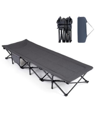 Camping Cot with Padded Pillow and Storage Pouch for Camping Travel