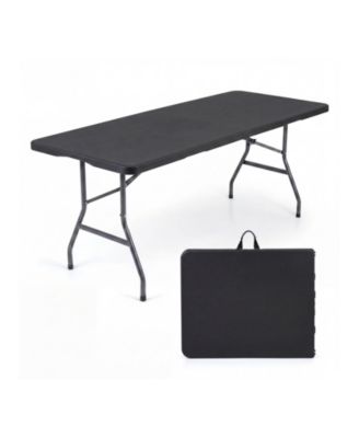 6 FeeT Plastic Fold-in-Half Camping Table