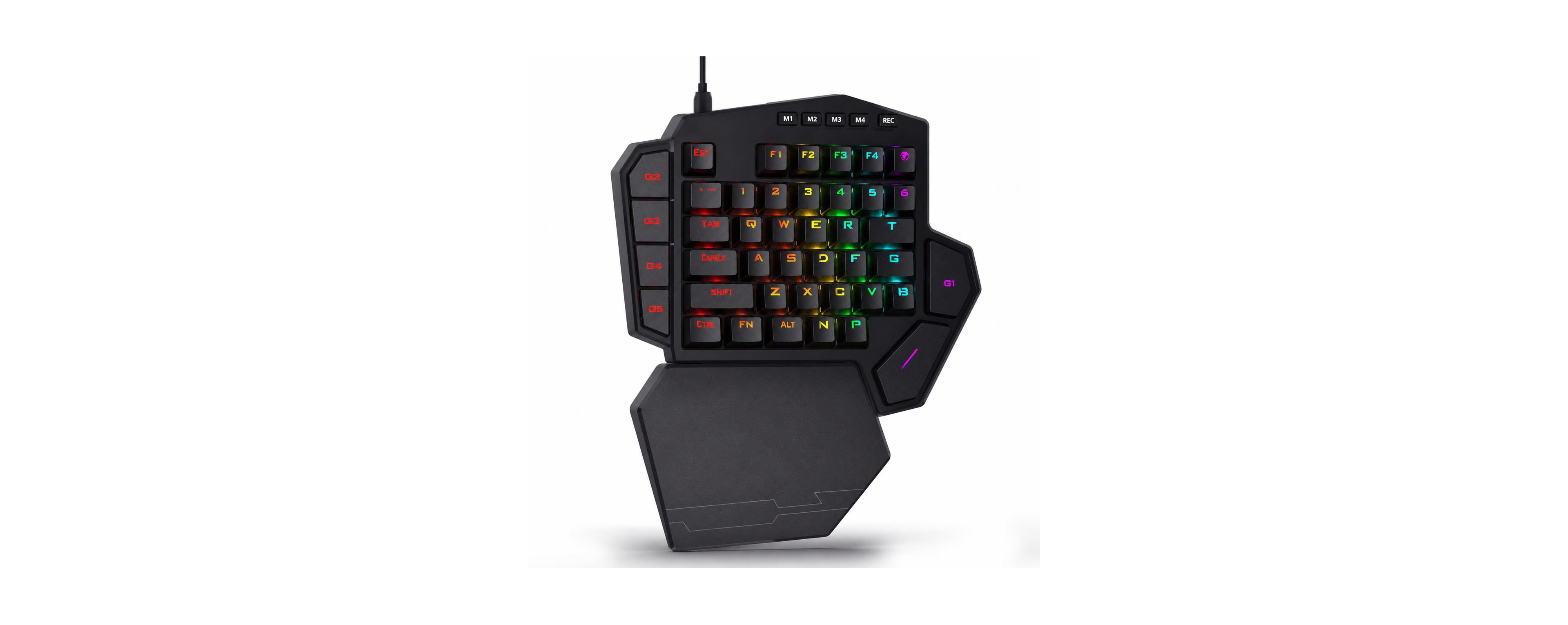 Lofree Wired Macro One-Handed Gaming Keypad for Pc, Mac, and Linux