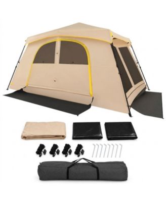 10-Person Instant Cabin Tent 13 ft x 9 ft with Removable Rainfly