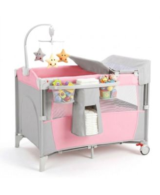 5-in-1 Portable Bassinet with Diaper Changing Station