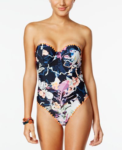 strapless piece swimsuit rachel underwire roy macys