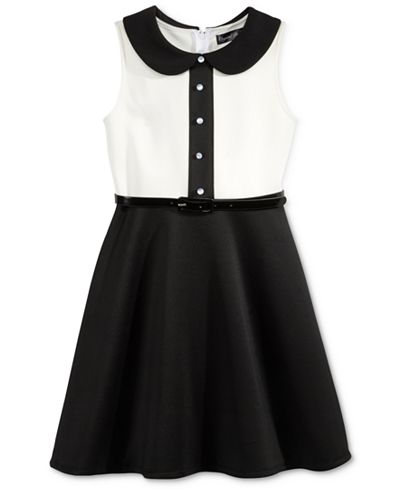 Crytal Doll Peter Pan Collar Dress, Big Girls (7-16)
