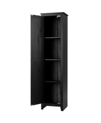 72-in Tall Linen Tower Bathroom Cabinet with 4 Shelves and Door