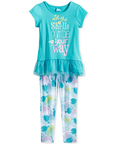 Disney's® Finding Dory 2-Pc. Layered-Look T-Shirt & Leggings Set, Toddler & Little Girls (2T-6X)