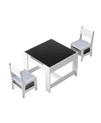 Kids Activity Table Set Featuring Reversible Chalkboard Top