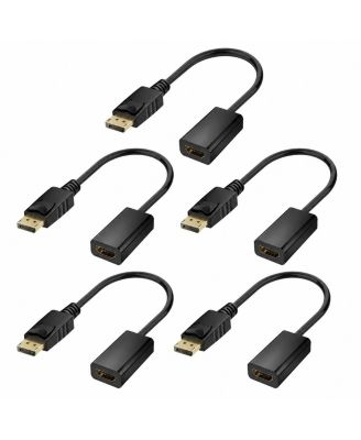 4K Locking DisplayPort to HDMI Adapter Compatible with DisplayPort Computers to HDMI Monitors, TVs & Projectors