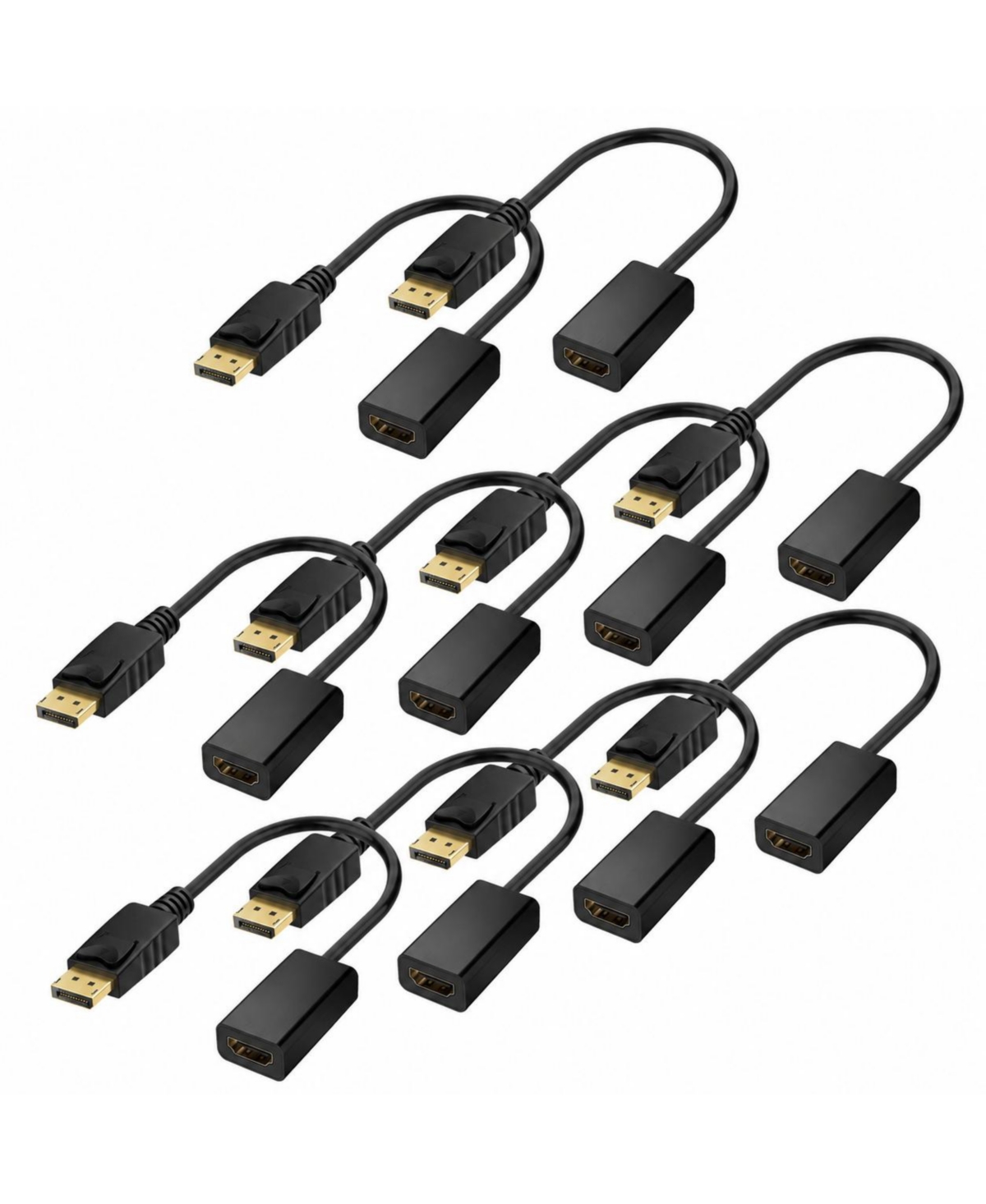 Lofree 4K Locking DisplayPort to Hdmi Adapter Compatible with Computers Monitors, TVs & Projectors