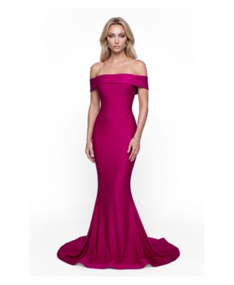 Women's Off-the-Shoulder Mermaid Evening Gown