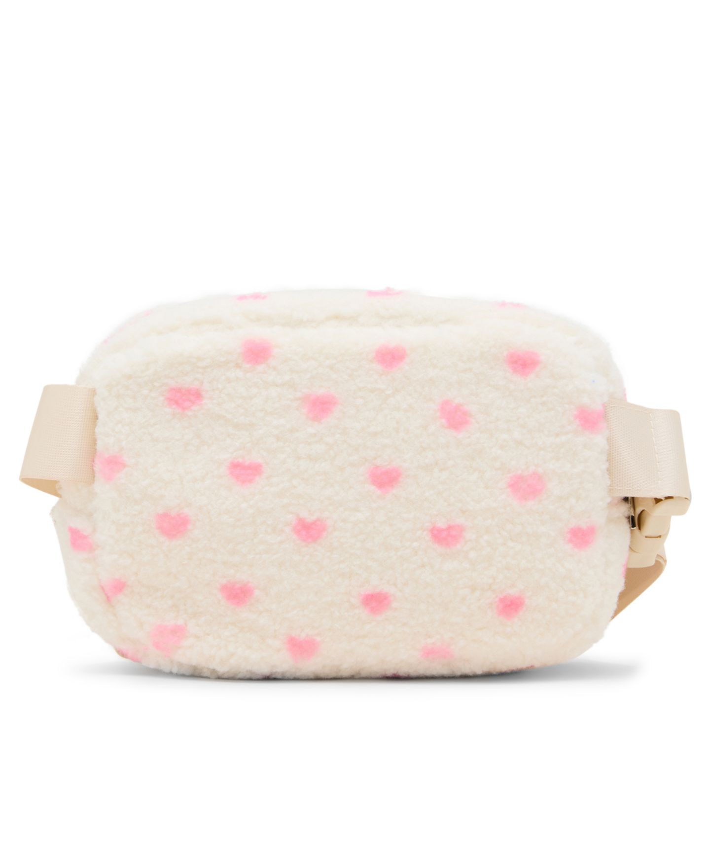 Женская сумка Madden Girl Wren Sherpa Adjustable Small Belt Handbag, цвет: Кремовый — фото 2